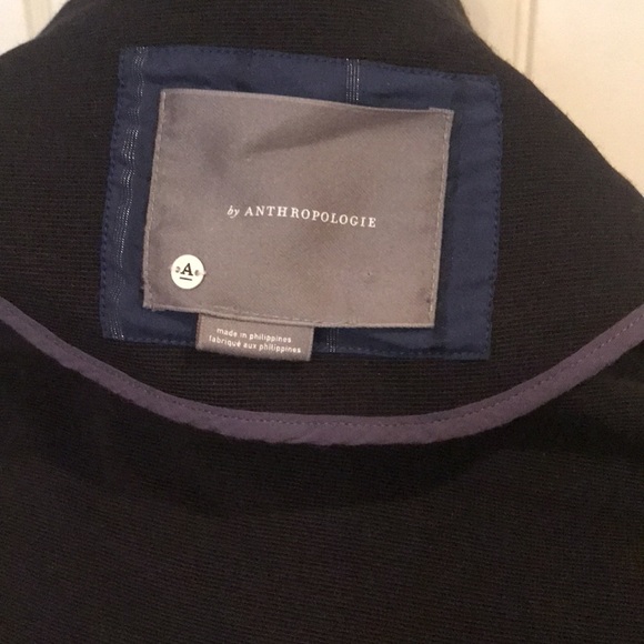 Anthropologie Black Blazer Coat - Picture 6 of 7
